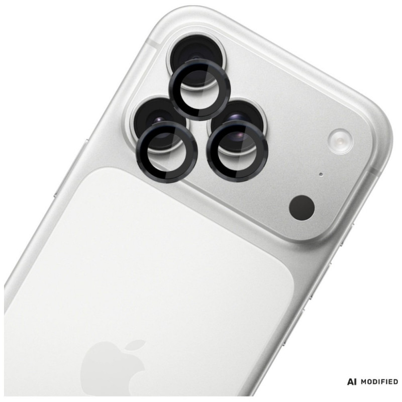 3MK Lens Protection Pro Apple iPhone 18 Pro / 18 Pro Max kaamera objektiivi kaitse, karastatud klaas, must