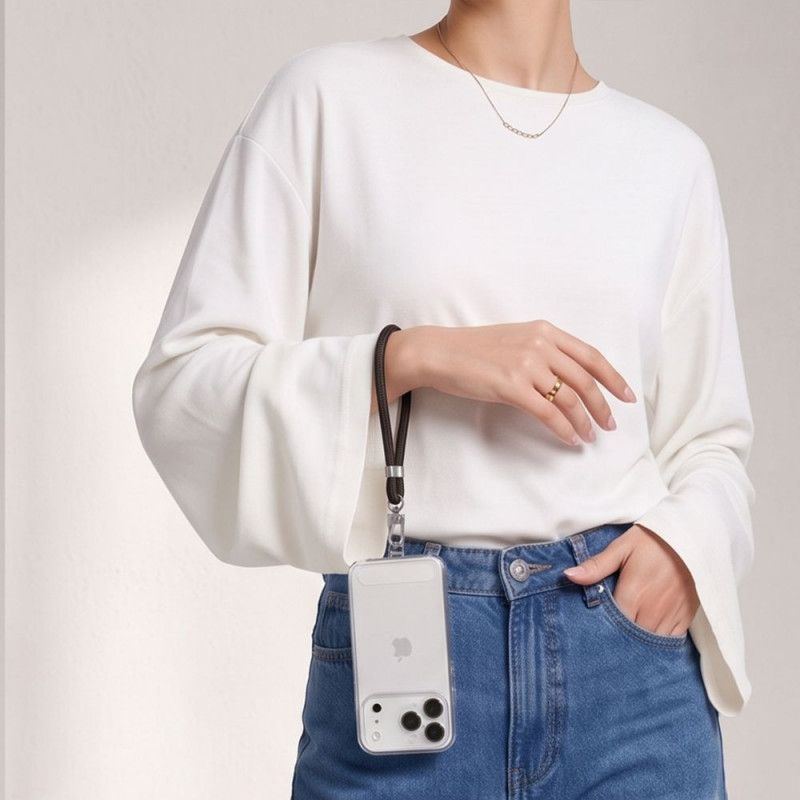 Tech-Protect C11S nöörist randmerihm telefonile, obsidiaanmust