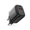 Tech-Protect NCA20 USB-A / USB-C seinalaadija PD 20W / QC3.0, must