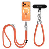 Tech-Protect C10S Rope Crossbody & Wrist telefonirihmade komplekt, oranž/titaan