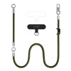 Tech-Protect C10S Rope Crossbody & Wrist telefonirihmade komplekt, oliivroheline/titaan