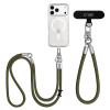 Tech-Protect C10S Rope Crossbody & Wrist telefonirihmade komplekt, oliivroheline/titaan