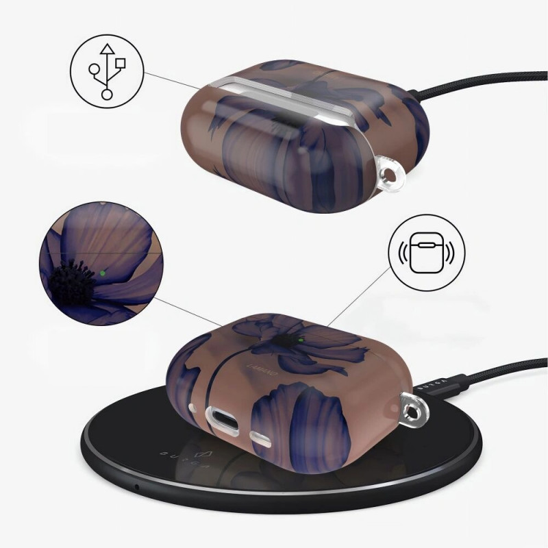 Tech-Protect Lamano ümbris Apple AirPods Pro 1 / 2, Sametine öö
