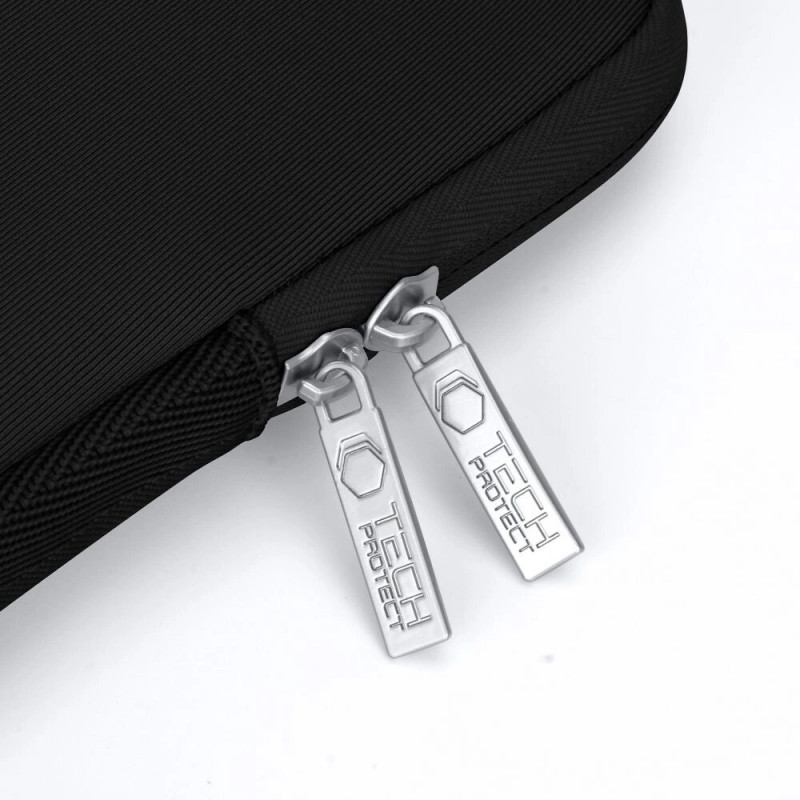 Tech-Protect NeoSlim THP3383 sülearvuti 13-14 tolli ümbris tarvikukotiga, must
