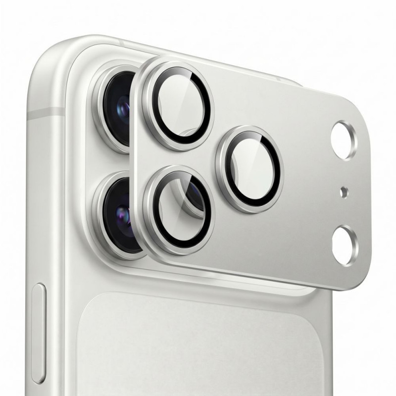 Tech-Protect Camfull Fit+ kaamera objektiivi kaitse Apple iPhone 18 Pro jaoks, hõbedane