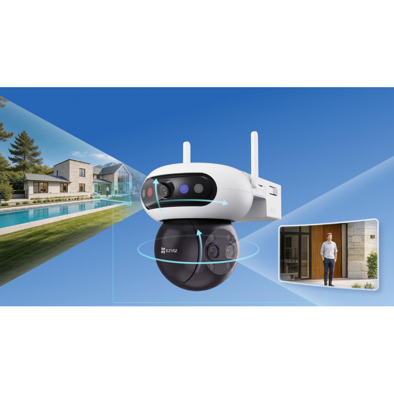 Ezviz C90f Triple 3K (5MP+5MP+5MP) IP-kaamera, Wi-Fi