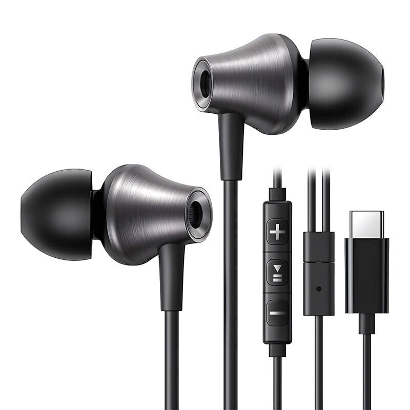 Ugreen EP105 USB-C juhtmega kõrvasisesed kõrvaklapid, 1.2 m, must