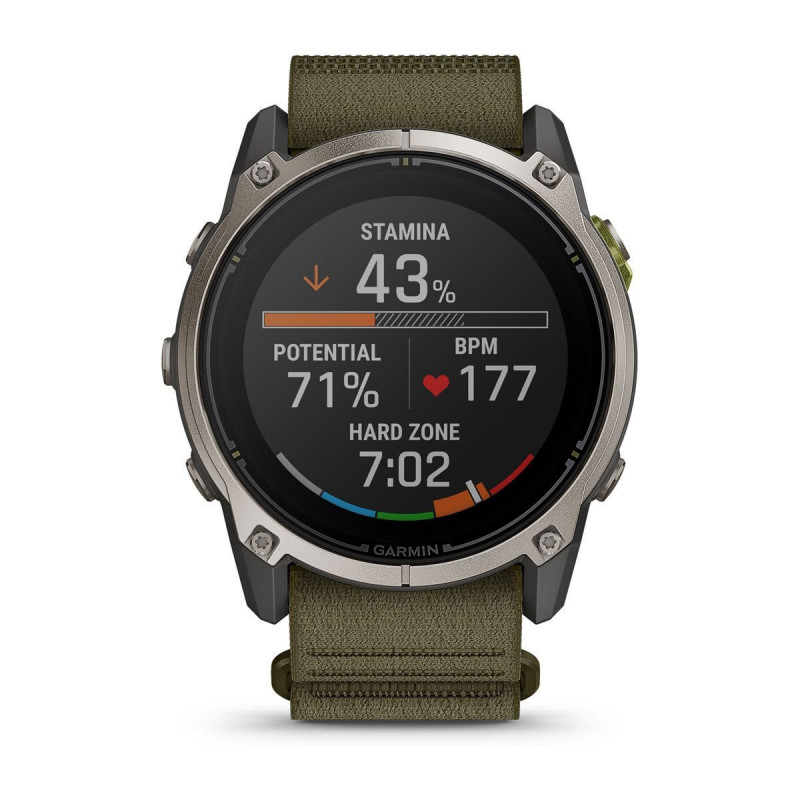 Garmin Enduro 4 GPS-nutikell tumeoliiviva ComfortFit riidest rihmaga (010-04799-01)