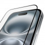 PURO Frame karastatud klaas raamiga iPhone 16 Plus jaoks