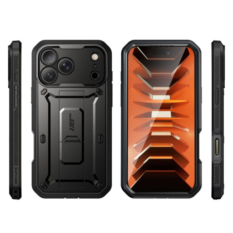 Supcase Unicorn Beetle Pro ümbris Apple iPhone 17 Pro / 18 Pro jaoks, must