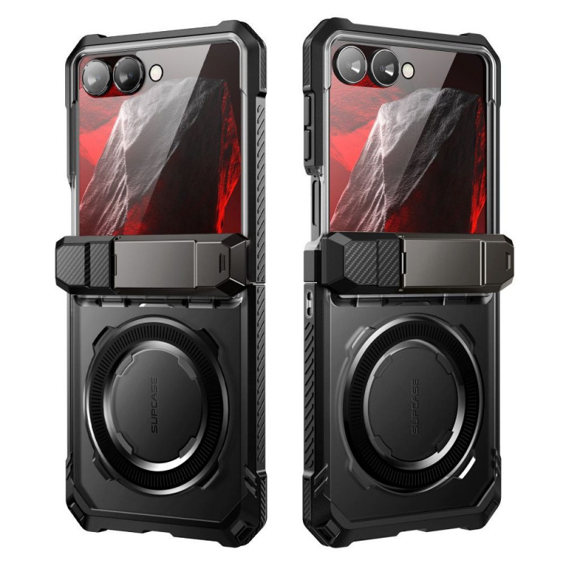 Supcase Unicorn Beetle Grip Mag MagSafe ümbris Samsung Galaxy Z Flip 8 jaoks, must