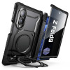 Supcase UB Grip Mag MagSafe Privacy klaasiga ümbris Samsung Galaxy Z Fold 8 jaoks, must