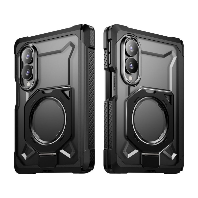 Supcase UB Grip Mag MagSafe Privacy klaasiga ümbris Samsung Galaxy Z Fold 8 jaoks, must