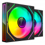 Tacens Mars Gaming MF3DPROX2 12 cm arvuti korpuse ventilaatorid, ARGB, must, 2 tk