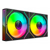 Tacens Mars Gaming MF3DPROX2 12 cm arvuti korpuse ventilaatorid, ARGB, must, 2 tk