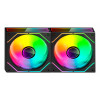 Tacens Mars Gaming MF3DPROX2 12 cm arvuti korpuse ventilaatorid, ARGB, must, 2 tk