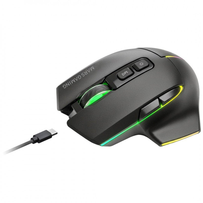 Tacens Mars Gaming MMW-VECTOR juhtmevaba mänguhiir, 12000 DPI, Bluetooth 5.4, 2.4 GHz