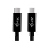 i-tec USB-C laadimiskaabel, 1,8 m, USB Power Delivery kuni 100 W, must