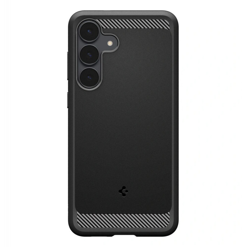 Spigen Rugged Armor ümbris Samsung Galaxy S25 FE jaoks, mattmust