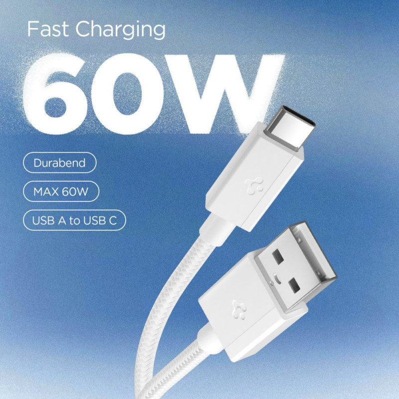 Spigen EB6015AC Essential USB-C-kaabel 60W 150 cm, valge