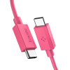 Spigen EB6010CC Essential USB-C–USB-C kaabel 60W 100 cm, roosa