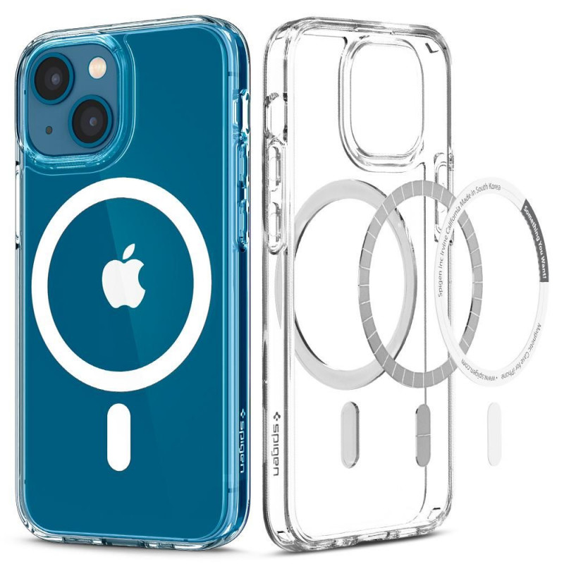 Spigen Ultra Hybrid Mag MagSafe Apple iPhone 13 mini ümbris, valge