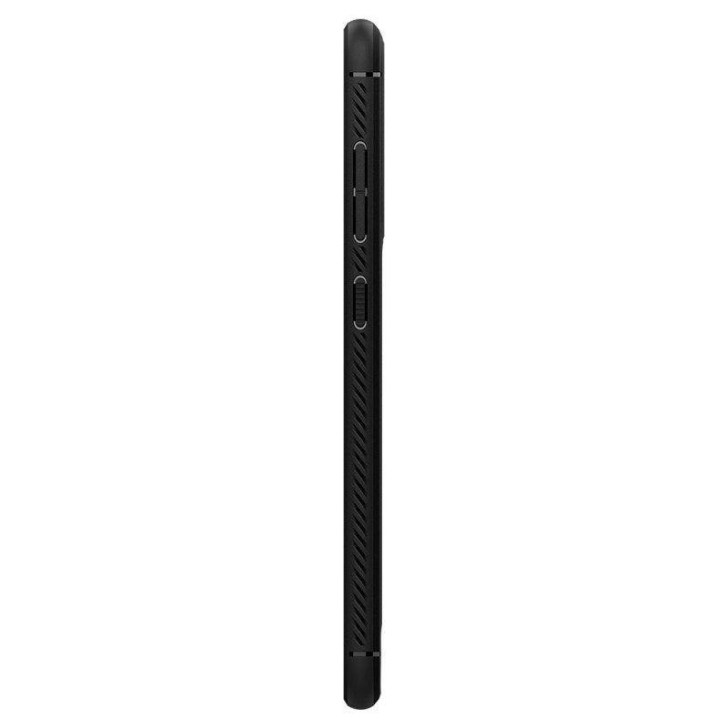 Spigen Rugged Armor ümbris Samsung Galaxy S21 FE jaoks, mattmust