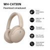Sony WH-CH730N Bluetooth-kõrvaklapid ümber kõrva disainiga, mikrofoniga, beež