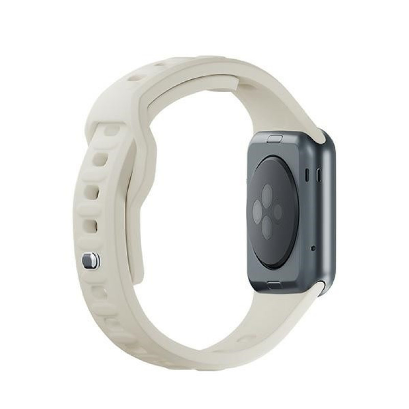 3mk silikoonist kellarihm Apple Watchile 42/44/45/49 mm, beež