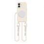 Tech-Protect MagNecklace MagSafe ümbris nööriga Apple iPhone 16 jaoks, beež