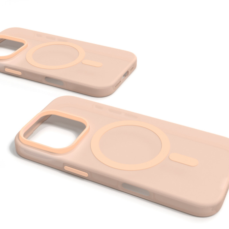 Puro Daylight MagSafe silikoonümbris iPhone 16 Pro Max jaoks, beež
