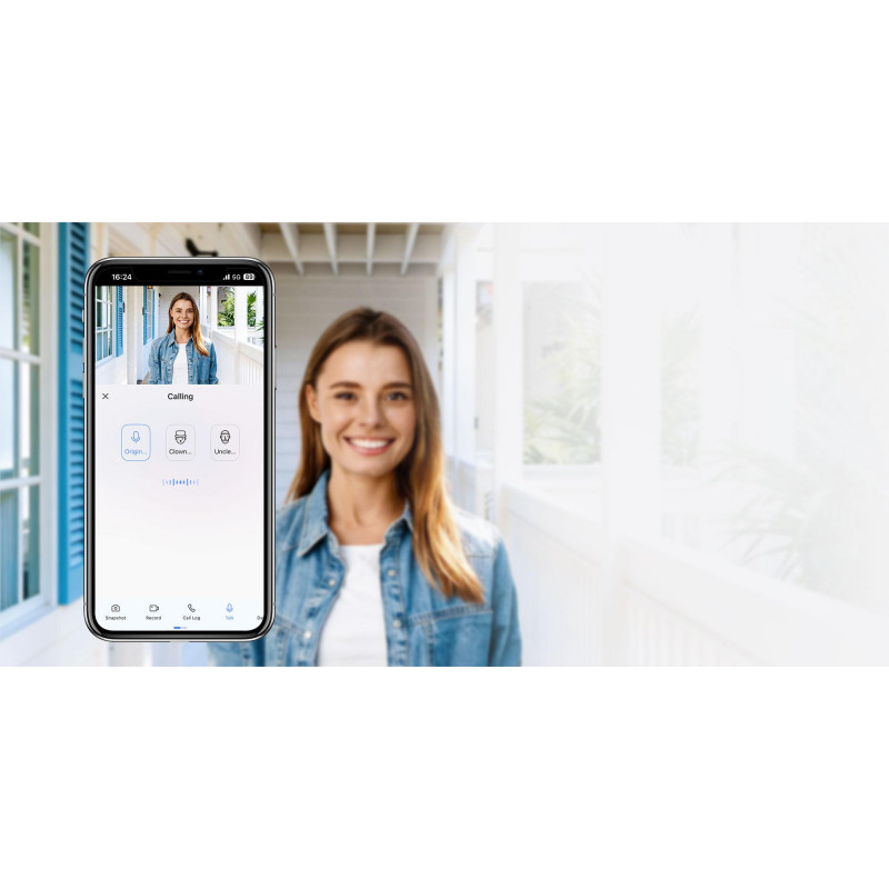 Ezviz CP4 4 MP Wi-Fi uksepiilukas, hõbedane