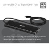 Club 3D CSV-2556 USB-C 12-ühes jaotur, 3x HDMI/3x USB-C/USB/LAN, 8K30Hz, PD 140W