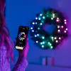 Twinkly eelvalgustusega pärg 50 RGB LED-iga, roheline juhe, pistik tüüp C, 60 cm