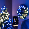Twinkly eelvalgustusega pärg 50 RGB LED-iga, roheline juhe, pistik tüüp C, 60 cm