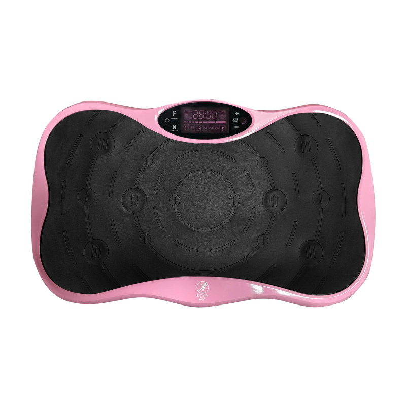 Extralink Moonwalk SpinMove vibratsioonitrenažöör fitnessiks, 200 W, roosa