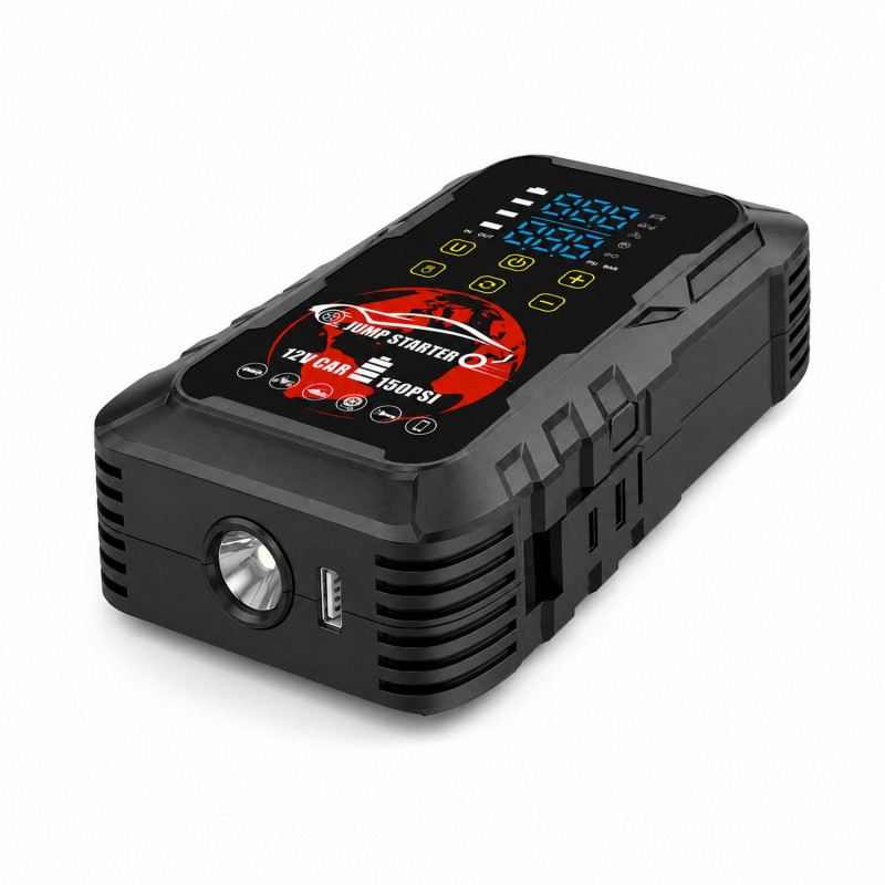Extralink MaxJump 9 Xtreme 2-in-1 käivitusabi ja kompressor, 8000 mAh