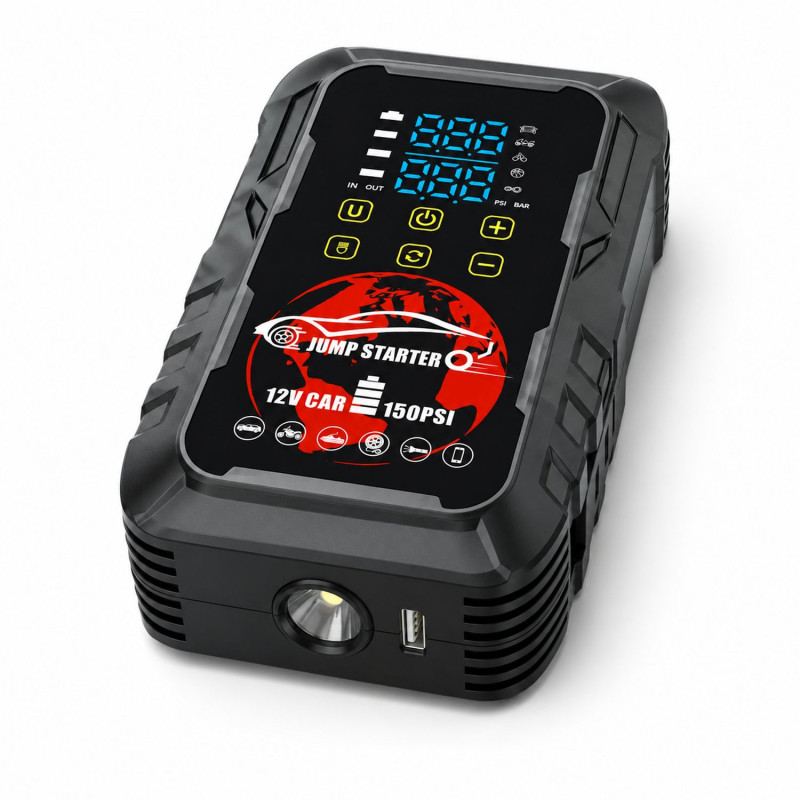 Extralink MaxJump 9 Xtreme 2-in-1 käivitusabi ja kompressor, 8000 mAh