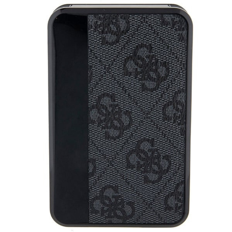 Guess GUPB10DP4GEGK kaasaskantav akupank 10000 mAh, 18 W, 4G Leather Metal Logo, must