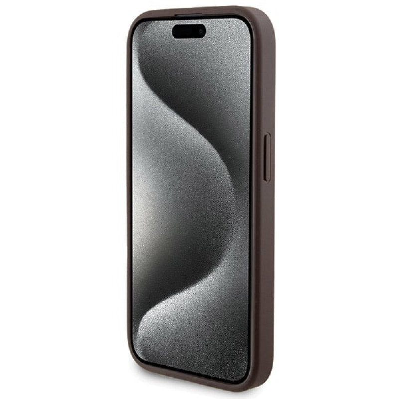 Guess GUBPM5P15X4GEMGW kõvakate Apple iPhone 15 Pro Max-le + 5000 mAh MagSafe akupank, 4G Metal Logo, pruun