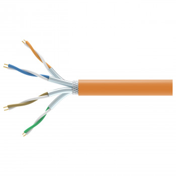 Equip 404553 Cat7 S/FTP paigalduskaabel, 1000 m, halogeenivaba (LSZH), oranž