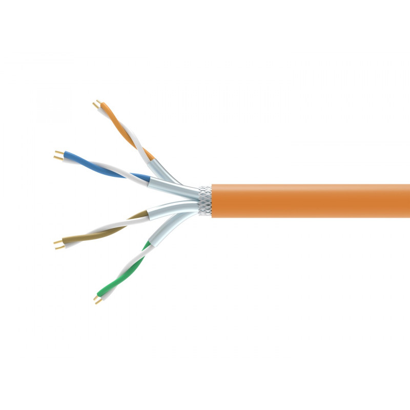 Equip 404553 Cat7 S/FTP paigalduskaabel, 1000 m, halogeenivaba (LSZH), oranž