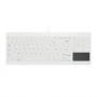 Active Key AK-C7412 USB-klaviatuur, prantsuse paigutus, valge