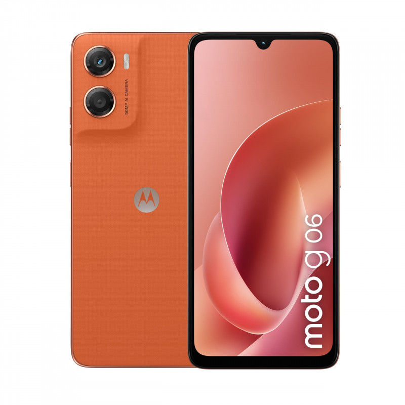 Motorola XT2535-3 Moto G06 4G nutitelefon, 4 GB RAM, 64 GB, oranž (EU)