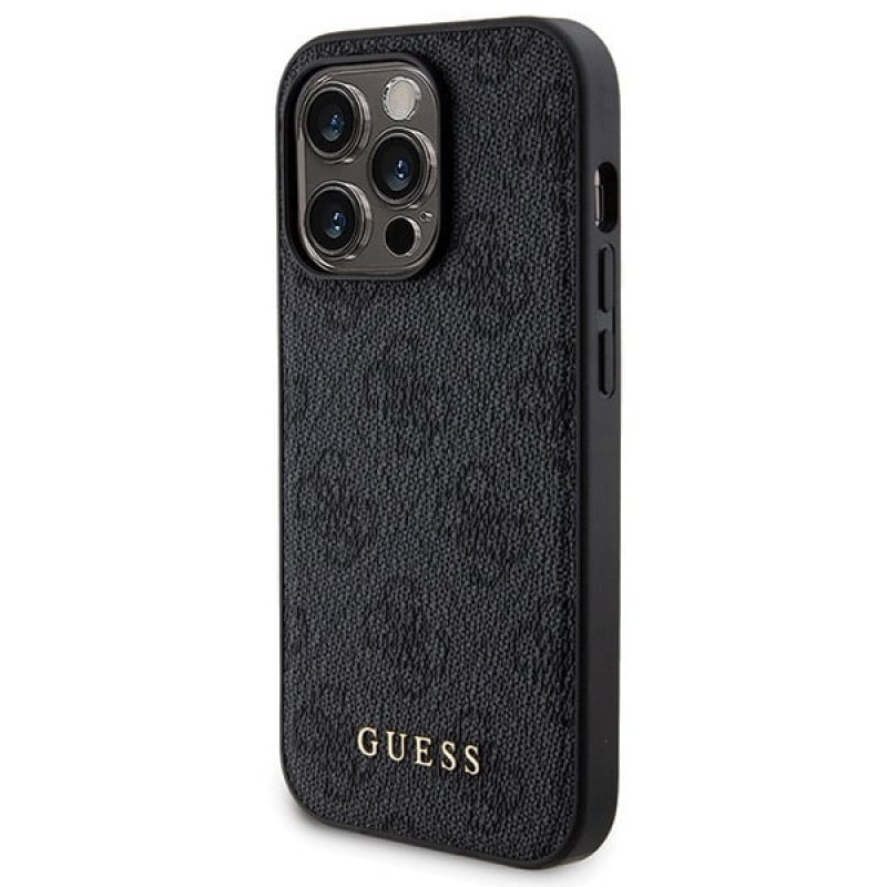 Guess GUBPM5P14L4GEMGK Apple iPhone 14 Pro kõvakate + 5000 mAh MagSafe akupank komplekt, 4G Metal Logo, must