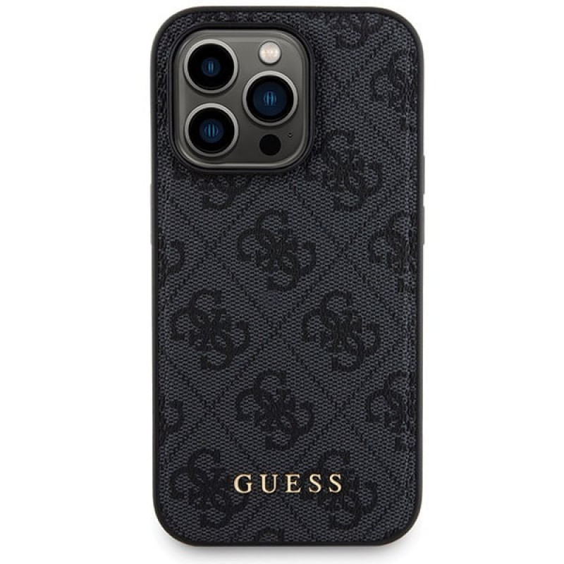 Guess GUBPM5P14X4GEMGK Apple iPhone 14 Pro Max kõvakate + 5000 mAh MagSafe akupank komplekt, 4G Metal Logo, must