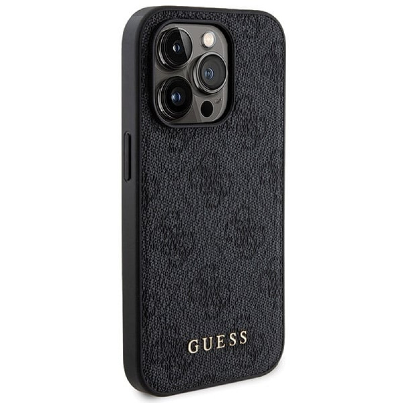 Guess GUBPM5P14X4GEMGK Apple iPhone 14 Pro Max kõvakate + 5000 mAh MagSafe akupank komplekt, 4G Metal Logo, must