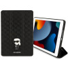 Karl Lagerfeld KLFC10SAKHPKK Saffiano Monogram Ikonik ümbris Apple iPad 10.2 (7., 8., 9. põlvkond), must