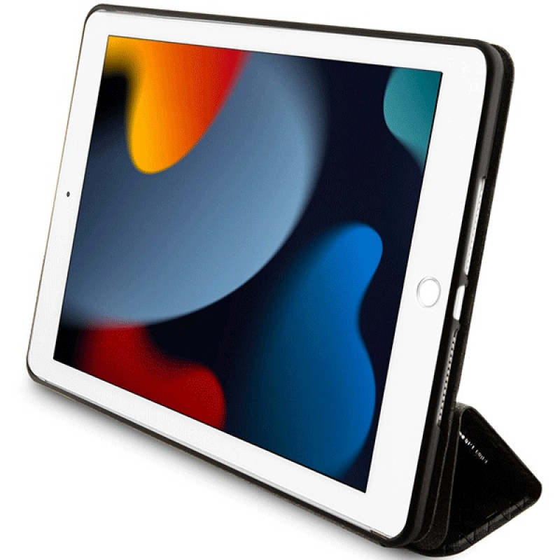 Karl Lagerfeld KLFC10SAKHPKK Saffiano Monogram Ikonik ümbris Apple iPad 10.2 (7., 8., 9. põlvkond), must