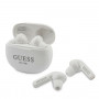 Guess GUTWS1CWHTWS juhtmevabad kõrvasisesed kõrvaklapid dokkimisjaamaga, Bluetooth 5.0, valge